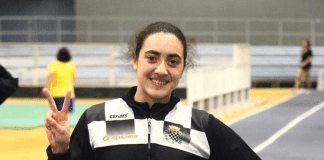 ATLETISMO – ANA RAQUEL COSTA “BATE” O RECORD REGIONAL DE JUNIORES DE 400 MTS (PISTA COBERTA)