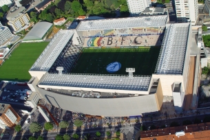 Visão aérea do Estádio do Bessa Séc. XXI 